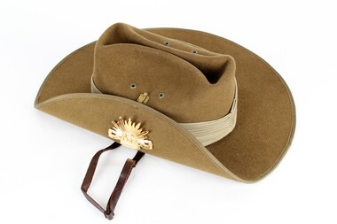 Headwear - Slouch Hat, Hat, khaki, fur felt, 1986, 1986