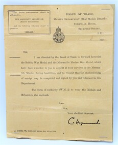Letter - Correspondence Letter