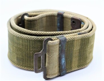 Uniform - Belt, Patt. '37 W.E, 1937 Khaki Webbing Belt, 1940