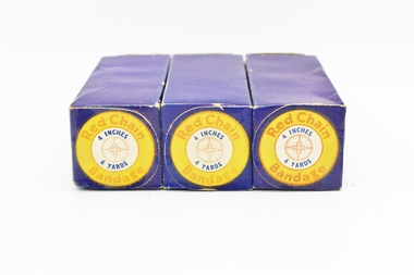 Textile - Red Chain Bandage Box, Bandage Box, 1940