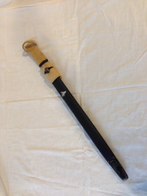 Weapon - Bayonet scabbard and webbing bayonet frog, pattern 1907 (Mk I)