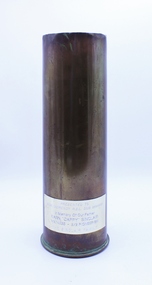 Weapon - Shell case, 18 Pounder Mk II*, Ernest Sinclair, 1917