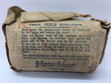 Equipment - Dressing, First Field, WW2, First Field WW2 Dressing, July 1942