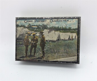 'Soldier's Friend' Camp Pocket Candlestick WW1, 1915