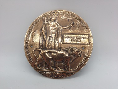 Memorial Plaque (Dead Man's Penny) - Harold Clifford Brooke