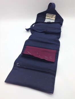 Roll-up cotton holder for sewing items