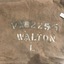 Close-up view inscription (name, serial number)