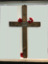 Temporary Cross placed on grave in St Severs Cemetery, Rouen