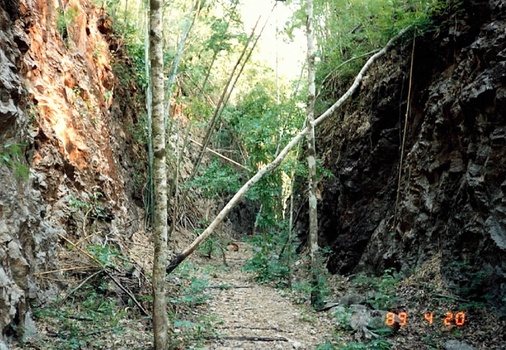 Burma Railway Hellfire Pass area 1989