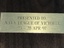 Shield originally donated to Navy League of Victoria; subsequently donated to Montmorency Eltham RSL