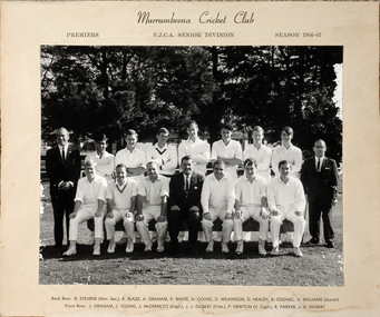 Photograph, 1966-67 1st XI Premiership, c. 1967