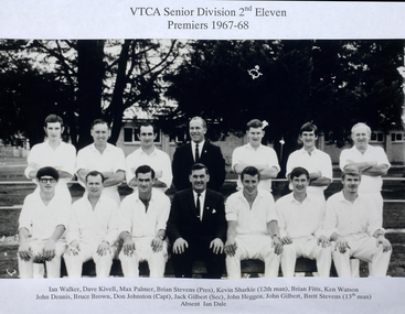 Photograph, 1967-68 2nd XI Premiership, c. 1968