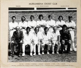 Photograph, 1974-75 1st XI Premiership, c. 1975