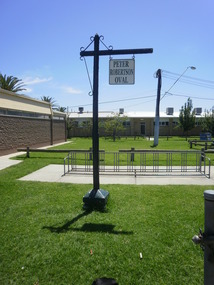 Photograph, Peter Roberson sign at Murrumbeena Park, c. 2009