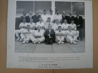 Photograph, VJCA team to tour Perth in 1963-64, c. 1964