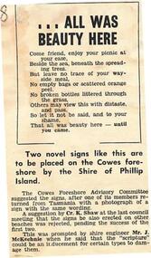 Newspaper Clipping, 31/10/1968