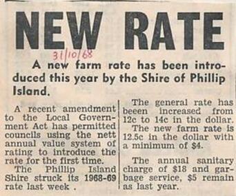 Newspaper Clipping, 31/10/1968