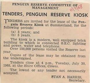 Newspaper Clipping, 11/07/1968