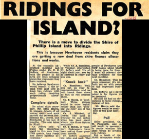 Newspaper Clipping, Ridings for Island?, 31/10/1968