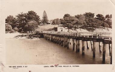 Photograph, Cowes Pier, Phillip Island, approx 1926