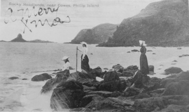 Photography, Fishing on rocky headland