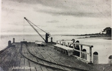 Photograph, Cowes pier looking towards French Island