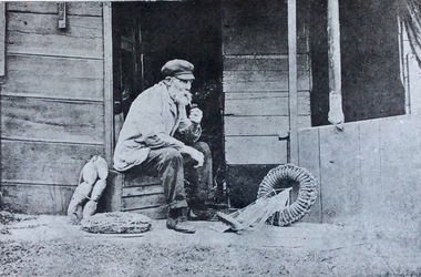 Photograph, Mr George Cox, fisherman, Cowes