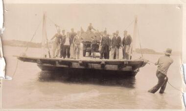 Photograph, Punt crossing from Newhaven to San Remo