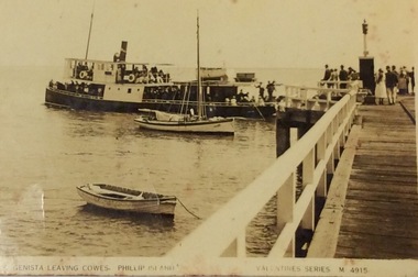 Photograph, Genista leaving Cowes jetty