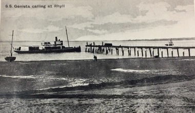 Photograph, Genista calling at Rhyll c1900, ?