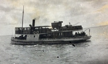 Photograph, Genista carrying wagon and jinker 1917  Also history of the Genista, 1917