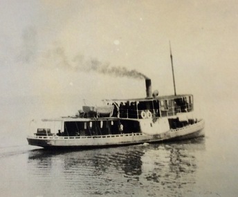 Photograph, Genista leaving Cowes 1917, 1917?