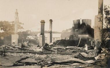 Photograph, Isle of Wight Hotel Fire, 1926