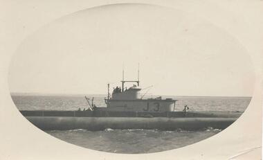 Photograph, Submarine in Westernport, c. 1940