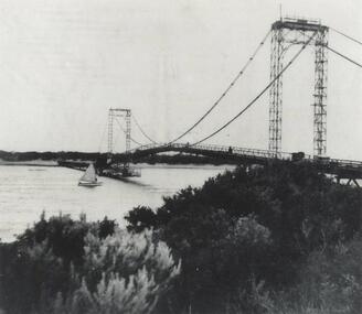 Photograph, Suspension Bridge, 1940's