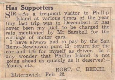 Newspaper clippings