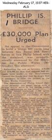 Newspaper clippings, 7/01/1937