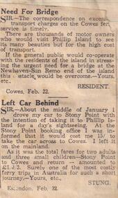 Newspaper clippings