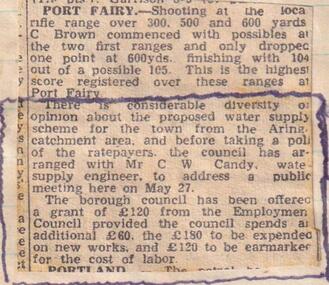 Newspaper clippings