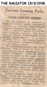 Newspaper clippings