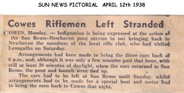 Newspaper clippings, 12/04/1938