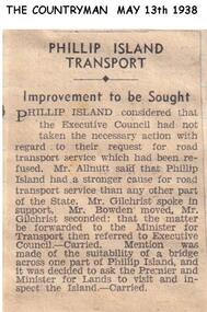 Newspaper clippings, 13/05/1938