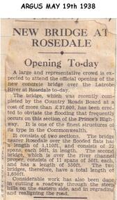 Newspaper clippings, 19/05/1938