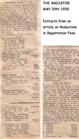 Newspaper clippings, 20/05/1938