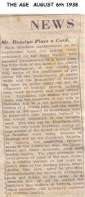 Newspaper clippings, 06/08/1938