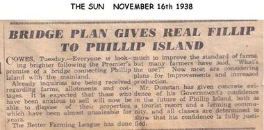 Newspaper clippings, 16/11/1938