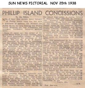 Newspaper clippings, 25.11.1938