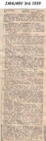 Newspaper clippings, 09/01/1939