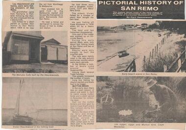 Newspaper clippings, approx 1909