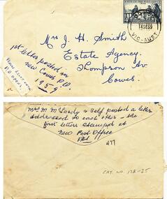 Letter & Envelope, 21/07/1959